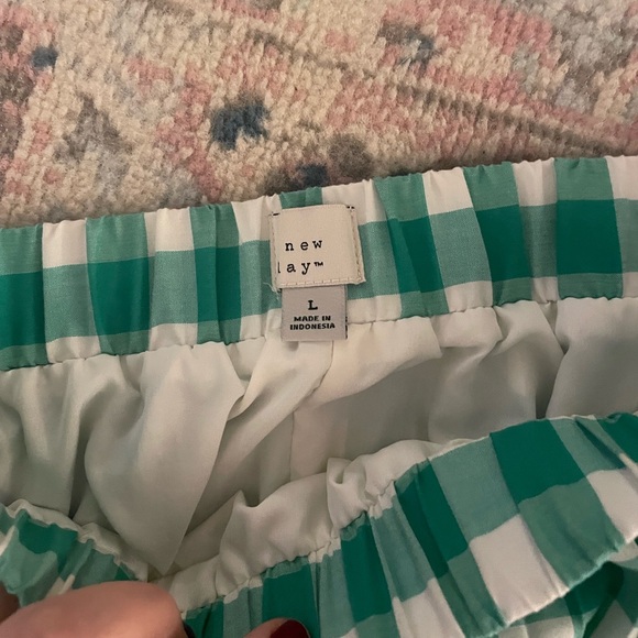 A New Day Gingham Pleated Midi Skirt - Picture 3 of 3